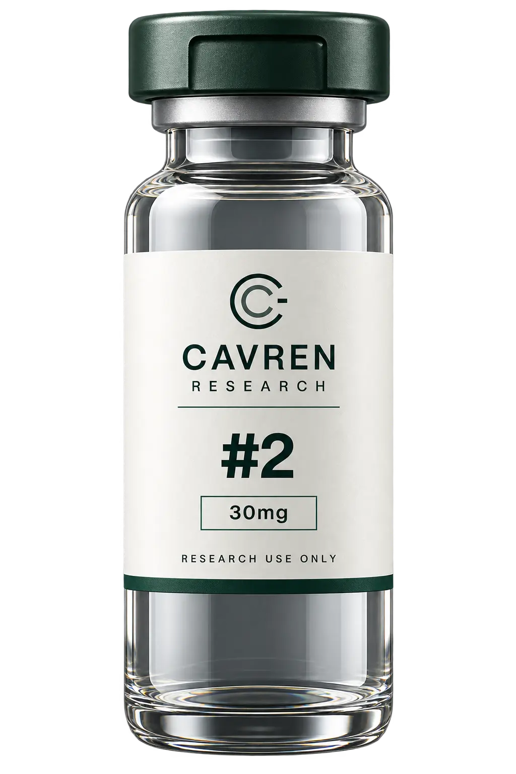 Cavren Research laboratory vial, #2, 30mg