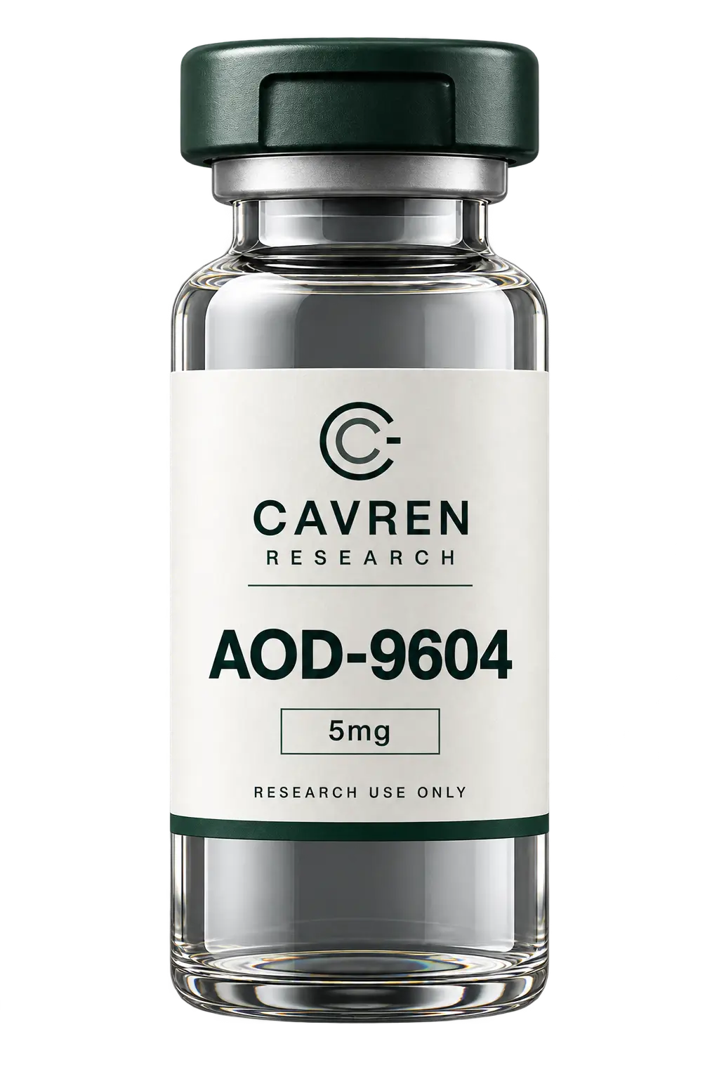 Cavren Research laboratory vial, AOD-9604, 5mg