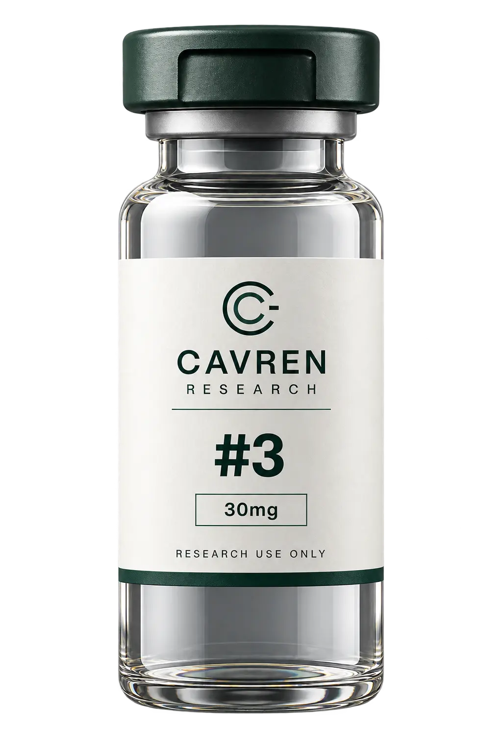 Cavren Research laboratory vial, #3, 30mg